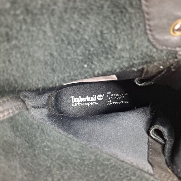 Timberline Stratham Heights Boots Fold Down Heeled 8622A Women 8 Black Leather - Picture 9 of 14